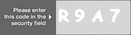 captcha code for visual authentication  letter R number 9 letter A number 7