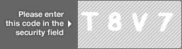 captcha code for visual authentication  letter T number 8 letter V number 7