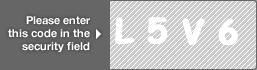 captcha code for visual authentication  letter L number 5 letter V number 6
