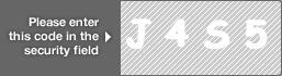 captcha code for visual authentication  letter J number 4 letter S number 5