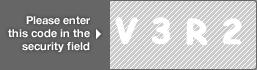 captcha code for visual authentication  letter V number 3 letter R number 2