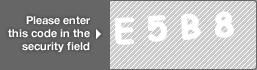 captcha code for visual authentication  letter E number 5 letter B number 8