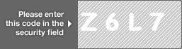 captcha code for visual authentication  letter Z number 6 letter L number 7