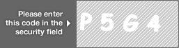 captcha code for visual authentication  letter P number 5 letter G number 4