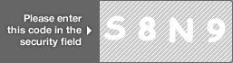 captcha code for visual authentication  letter S number 8 letter N number 9