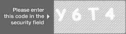 captcha code for visual authentication  letter Y number 6 letter T number 4