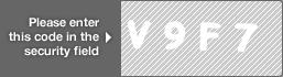 captcha code for visual authentication  letter V number 9 letter F number 7