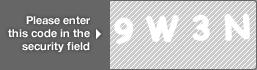 captcha code for visual authentication  number 9 letter W number 3 letter N