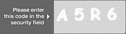 captcha code for visual authentication  letter A number 5 letter R number 6