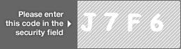 captcha code for visual authentication  letter J number 7 letter F number 6