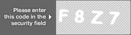 captcha code for visual authentication  letter F number 8 letter Z number 7