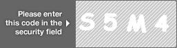 captcha code for visual authentication  letter S number 5 letter M number 4