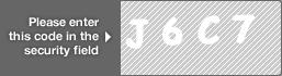 captcha code for visual authentication  letter J number 6 letter C number 7