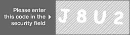 captcha code for visual authentication  letter J number 8 letter U number 2