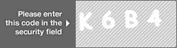 captcha code for visual authentication  letter K number 6 letter B number 4