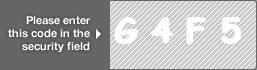 captcha code for visual authentication  letter G number 4 letter F number 5