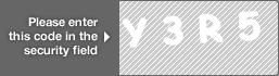 captcha code for visual authentication  letter Y number 3 letter R number 5