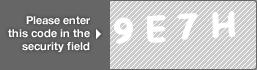 captcha code for visual authentication  number 9 letter E number 7 letter H