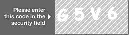 captcha code for visual authentication  letter G number 5 letter V number 6